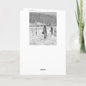 ビンテージクリスマスカード サンキューカード (裏面)