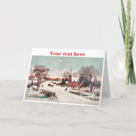 ビンテージクリスマスカード サンキューカード