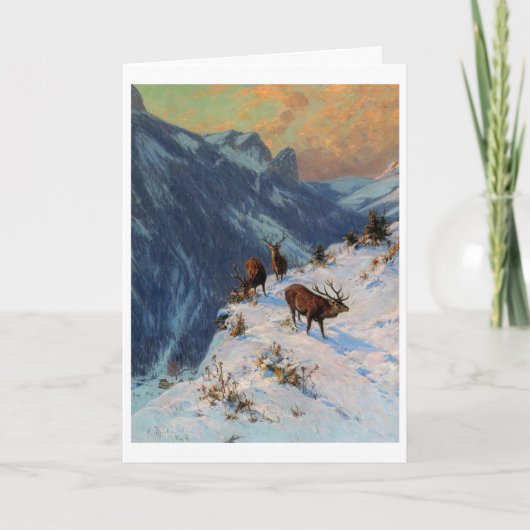 ビンテージクリスマスカード サンキューカード (正面)