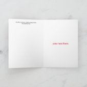 ビンテージクリスマスカード サンキューカード (内部)