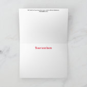 ビンテージクリスマスカード サンキューカード (内部)