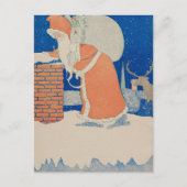 ビンテージクリスマスカード |サンタプレゼント シーズンポストカード (正面)