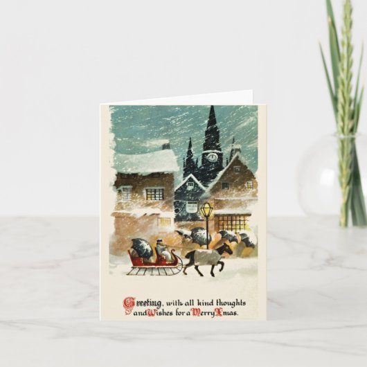ビンテージクリスマスカード シーズンカード