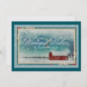 ビンテージクリスマスカード シーズンカード (正面/裏面)