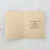 ビンテージクリスマスカード シーズンカード (内部)