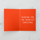 ビンテージクリスマスカード シーズンカード (内部)