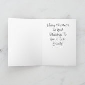 ビンテージクリスマスカード シーズンカード (内部)