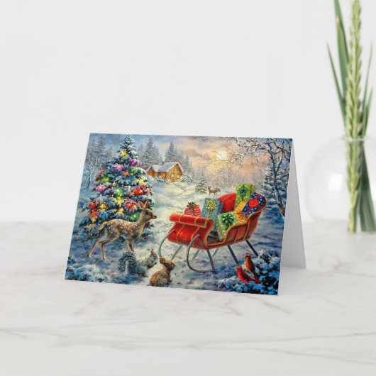 ビンテージクリスマスカード シーズンカード (正面)