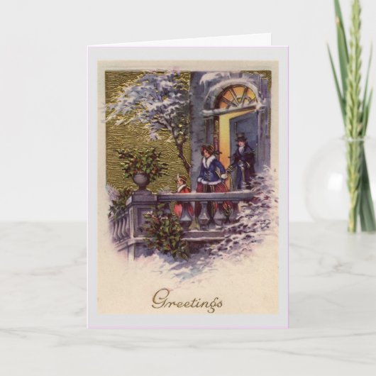 ビンテージクリスマスカード シーズンカード (正面)