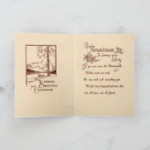 ビンテージクリスマスカード シーズンカード (内部)