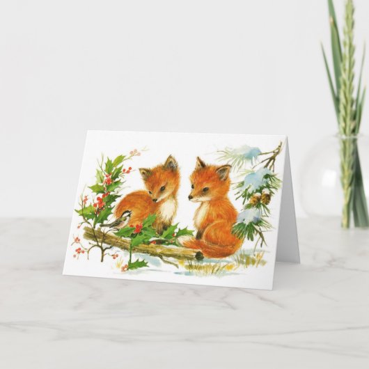 ビンテージクリスマスカード シーズンカード (正面)