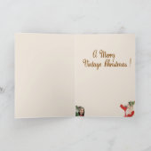ビンテージクリスマスカード シーズンカード (内部)