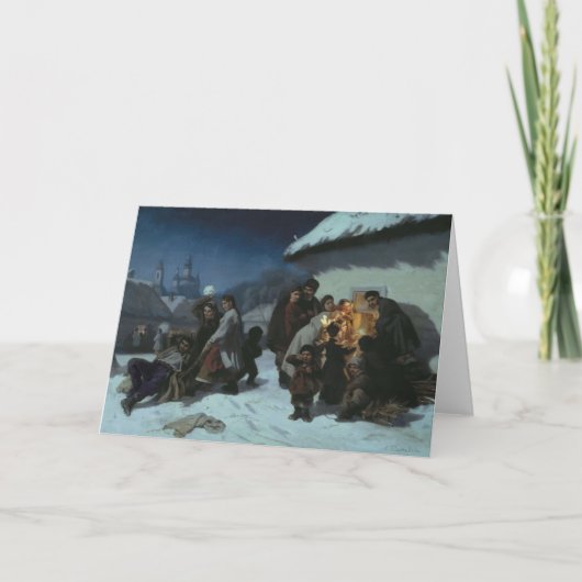 ビンテージクリスマスカード |ロシアのクリスマス・キャロル シーズンカード (正面)