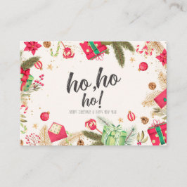 ビンテージクリスマスカード 名刺