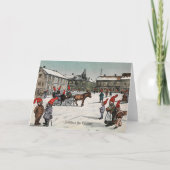 ビンテージクリスマスカード |村の格言ノルウェー シーズンカード (正面)