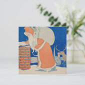 ビンテージクリスマスカード | Happy Santa シーズンカード (スタンド正面)