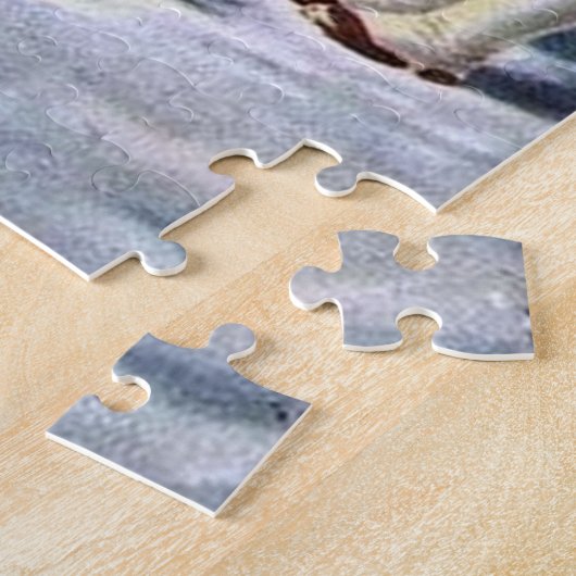 ビンテージクリスマスキッズフェスティバルホリデージグソーパズ ジグソーパズル (側面)