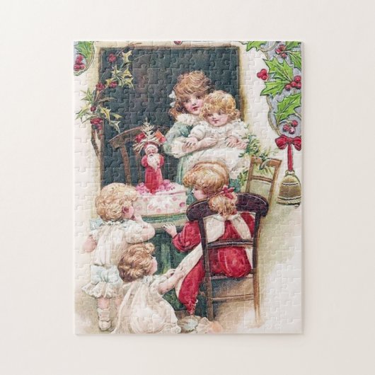 ビンテージクリスマスキッズホリデージグソーパズル ジグソーパズル (縦)