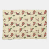 ビンテージクリスマスキッチンタオル キッチンタオル (横)