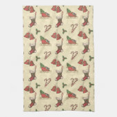 ビンテージクリスマスキッチンタオル キッチンタオル (縦)