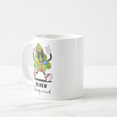 ビンテージクリスマスキャラクターカスタムパーソナリティマグ コーヒーマグカップ (正面左)