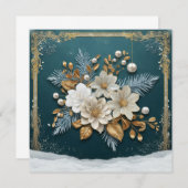 ビンテージクリスマスグリーティングカード (正面/裏面)