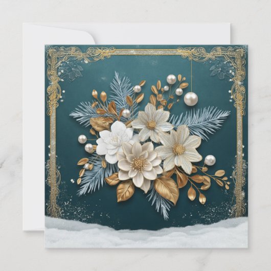 ビンテージクリスマスグリーティングカード (正面)