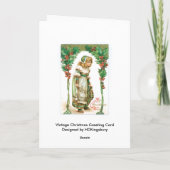 ビンテージクリスマスグリーティングカード シーズンカード (裏面)