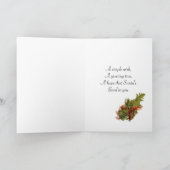 ビンテージクリスマスグリーティングカード シーズンカード (内部)