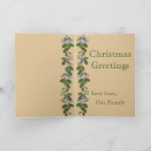 ビンテージクリスマスグリーティングカード シーズンカード (内部)