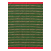 ビンテージクリスマスグリーンテーブルクロス テーブルクロス (正面)