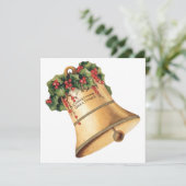 ビンテージクリスマスゴールデンベルズシーズンの挨拶 シーズンカード (スタンド正面)