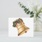 ビンテージクリスマスゴールデンベルズシーズンの挨拶 シーズンポストカード (スタンド正面)