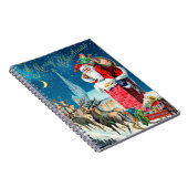 ビンテージクリスマスサビクトリアンンタクラウスオンチムニー ノートブック (右側)