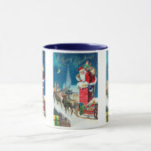 ビンテージクリスマスサビクトリアンンタクラウスオンチムニー マグカップ (中央)