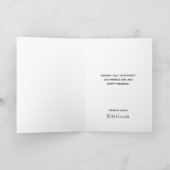 ビンテージクリスマスサユニークンタファミパーソナライズされたリー シーズンカード (内部)