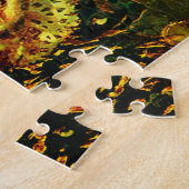 ビンテージクリスマスサンタとトナカイ ジグソーパズル (側面)