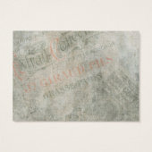 ビンテージクリスマスサンタギフトカード (裏面)