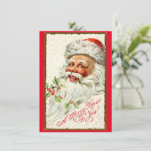 ビンテージクリスマスサンタクロスホリデーカード シーズンカード (スタンド正面)