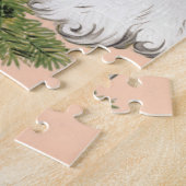 ビンテージクリスマスサンタクロースとツリーオーナメント ジグソーパズル (側面)