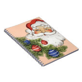 ビンテージクリスマスサンタクロースとツリーオーナメント ノートブック (右側)