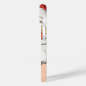 ビンテージクリスマスサンタクロースとツリーオーナメント Case-Mate iPhoneケース (裏面 / 左)