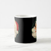 ビンテージクリスマスサンタクロース顔オールドファッションドS コーヒーマグカップ (中央)