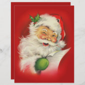 ビンテージクリスマスサンタクロース (正面/裏面)