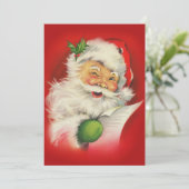 ビンテージクリスマスサンタクロース シーズンカード (スタンド正面)