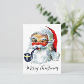 ビンテージクリスマスサンタクロース シーズンカード (スタンド正面)