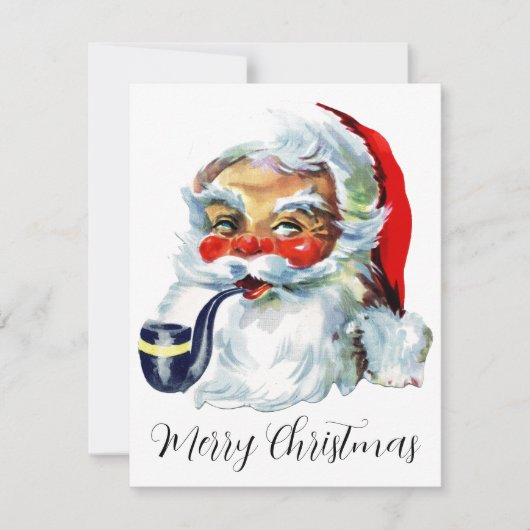 ビンテージクリスマスサンタクロース シーズンカード (正面)