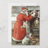 ビンテージクリスマスサンタクロース シーズンカード (正面)