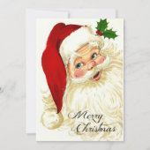 ビンテージクリスマスサンタクロース シーズンカード (正面)