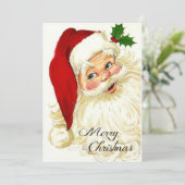 ビンテージクリスマスサンタクロース シーズンカード (スタンド正面)